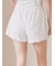 針抜きハート柄ショートパンツ
