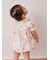【BABY】パジャマパーティー柄シャーリングロンパース