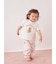 【BABY】パジャマパーティー柄シャーリングロングパンツ