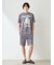 【HOMME】【接触冷感】アイスクリームベアワンポイントハーフパンツ