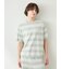 【HOMME】【接触冷感】スムーズィーliteクールランダムボーダープルオーバー