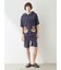 【HOMME】 サマーベアジャガード半袖パーカ