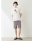 【HOMME】【接触冷感】レーヨンボストンテリアワンポイントTシャツ&ハーフパンツセット