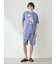 【ONLINE限定】【HOMME】【接触冷感】サマーベア柄ワンポイントTシャツ&ハーフパンツセット