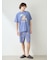 【ONLINE限定】【HOMME】【接触冷感】サマーベア柄ワンポイントTシャツ&ハーフパンツセット