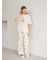 【ONLINE限定】【接触冷感】サマーベア柄ワンポイントTシャツ&ロングパンツセット