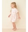 【KIDS】シーサイドキャット柄半袖ワンピース