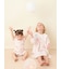 【KIDS】シーサイドキャット柄半袖ワンピース