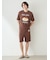 【ONLINE限定】【HOMME】【接触冷感】プリンワンポイントTシャツ&ハーフパンツセット