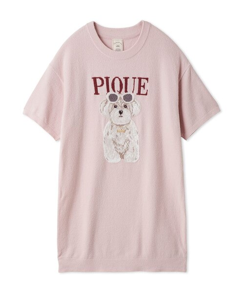 ファッションCATS&DOGSジャガードミニワンピース｜ジェラートピケの