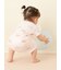 【BABY】シーサイドキャット柄半袖ロンパース