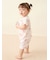 【BABY】シーサイドキャット柄半袖ロンパース