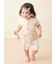 【BABY】シーサイドキャット柄半袖ロンパース