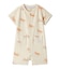 【BABY】シーサイドキャット柄半袖ロンパース