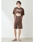 【ONLINE限定】【HOMME】スムーズィープリンジャガードプルオーバー&ハーフパンツセット