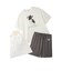 【ラッピング済み】【HOMME】【接触冷感】レーヨンドッグワンポイントTシャツ&ハーフパンツセット