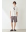 【ラッピング済み】【HOMME】【接触冷感】レーヨンドッグワンポイントTシャツ&ハーフパンツセット