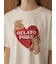 【接触冷感】BEAR　HEARTワンポイントTシャツ