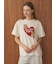 【接触冷感】BEAR　HEARTワンポイントTシャツ