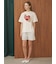 【接触冷感】BEAR　HEARTワンポイントTシャツ