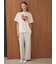 【接触冷感】BEAR　HEARTワンポイントTシャツ
