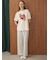 【接触冷感】BEAR　HEARTワンポイントTシャツ