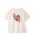 【接触冷感】BEAR　HEARTワンポイントTシャツ
