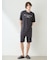 【HOMME】【接触冷感】COOLレーヨンロゴハーフパンツ