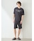 【HOMME】【接触冷感】COOLレーヨンロゴハーフパンツ