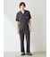 【HOMME】【接触冷感】COOLレーヨンロゴロングパンツ