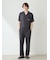 【HOMME】【接触冷感】COOLレーヨンロゴロングパンツ