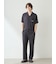 【HOMME】【接触冷感】COOLレーヨンロゴロングパンツ