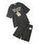 【ONLINE限定】【HOMME】【接触冷感】レーヨンジェラートベアプリントTシャツ&ハーフパンツセット