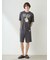 【ONLINE限定】【HOMME】【接触冷感】レーヨンジェラートベアプリントTシャツ&ハーフパンツセット