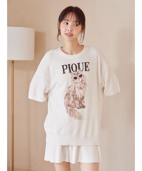 ONLINE限定】ファッションCATS&DOGS ジャガードプルオーバー&リブ