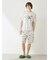 【HOMME】【接触冷感】スリーピングダイナソー柄ハーフパンツ