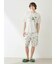 【HOMME】【接触冷感】スリーピングダイナソー柄ハーフパンツ