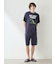【HOMME】エアリーモコスリーピングダイナソージャガードハーフパンツ