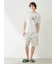 【HOMME】【接触冷感】スリーピングダイナソーワンポイントTシャツ