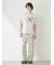 【HOMME】【接触冷感】スリーピングダイナソーワンポイントTシャツ