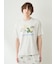 【HOMME】【接触冷感】スリーピングダイナソーワンポイントTシャツ