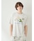 【HOMME】【接触冷感】スリーピングダイナソーワンポイントTシャツ