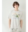 【HOMME】【接触冷感】スリーピングダイナソーワンポイントTシャツ