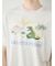 【HOMME】【接触冷感】スリーピングダイナソーワンポイントTシャツ
