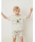 【KIDS】【接触冷感】スリーピングダイナソーワンポイントTシャツ