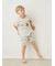 【KIDS】【接触冷感】スリーピングダイナソーワンポイントTシャツ