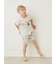 【KIDS】【接触冷感】スリーピングダイナソーワンポイントTシャツ