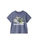 【KIDS】【接触冷感】スリーピングダイナソーワンポイントTシャツ