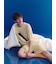 【ONLINE限定】【HOMME】【接触冷感】スムーズィーliteシーアニマルジャガードプルオーバー&ハーフパンツセット