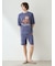 【ONLINE限定】【HOMME】【接触冷感】スムーズィーliteシーアニマルジャガードプルオーバー&ハーフパンツセット